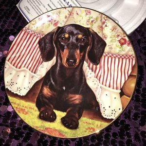 Dachshund Danbury Mint Plate